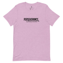 Load image into Gallery viewer, Perseverance is Her Name-Script-Tee/ Lilac/Black Logo
